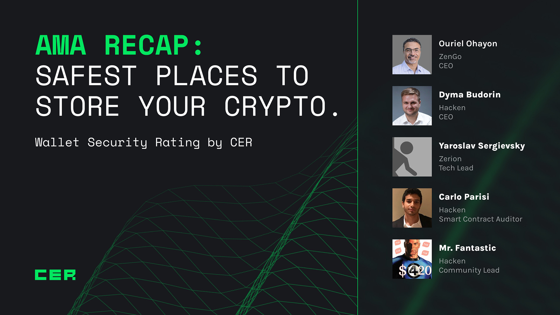 Safest Places to Store Your Crypto. Wallet Security Rating by CER (AMA Recap from June 12)image